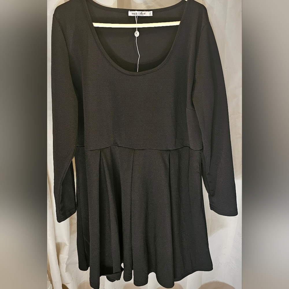 White Mark Elegant Black Dress